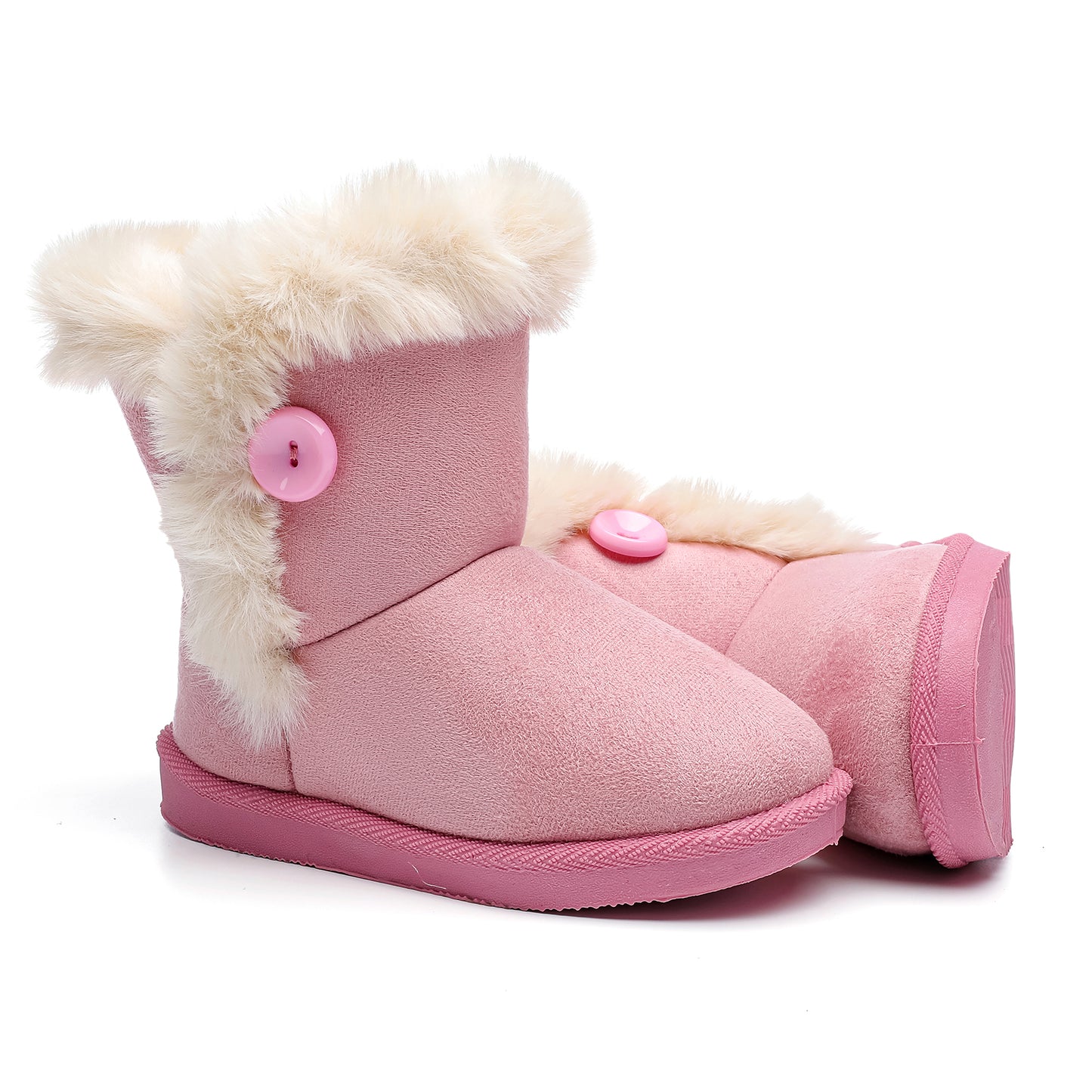 产品 Toddler Girls Boys Winter Shoes Fur Lining Snow Boots Warm Flat Shoes Outdoor Boots for Kids(Toddler/Little Kid)