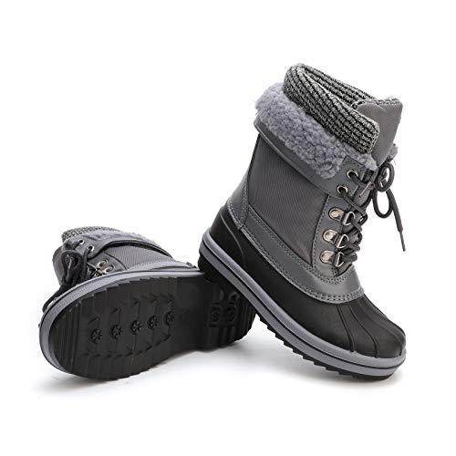 Peggy piggy Boy's Girl's Winter Boots Outdoor Waterproof Cold Weather Snow Boots Warm Shoes(Toddler/Little Kid)
